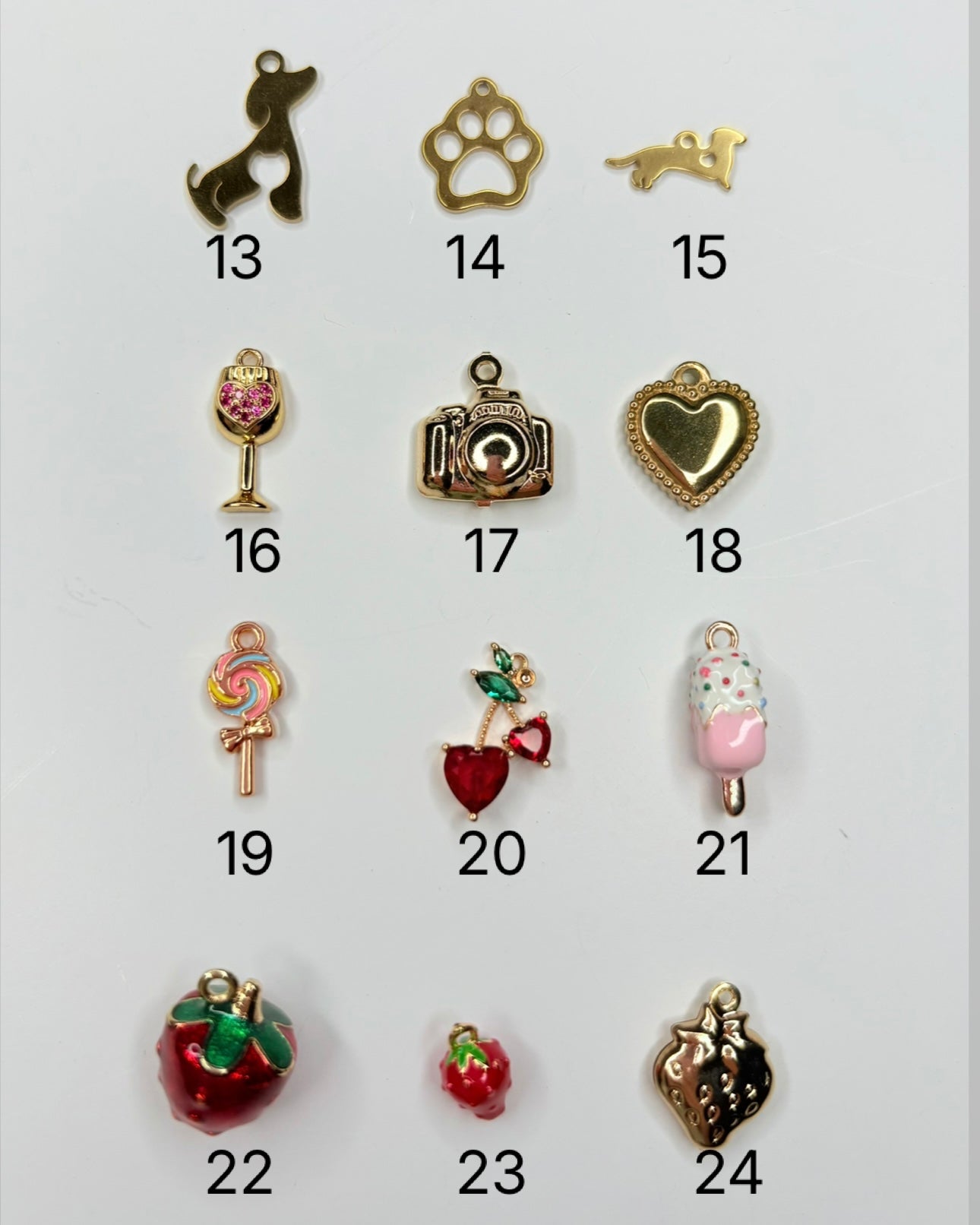 Charms for bracelets or necklaces