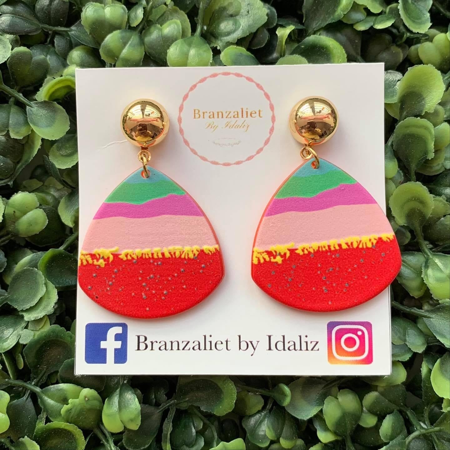 Color Block Earrings