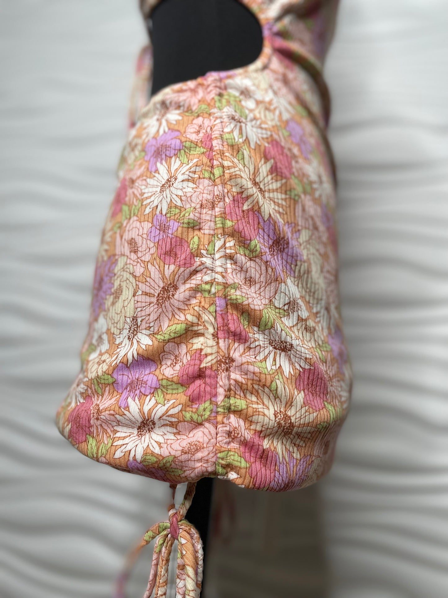 Cut Out Floral Dress