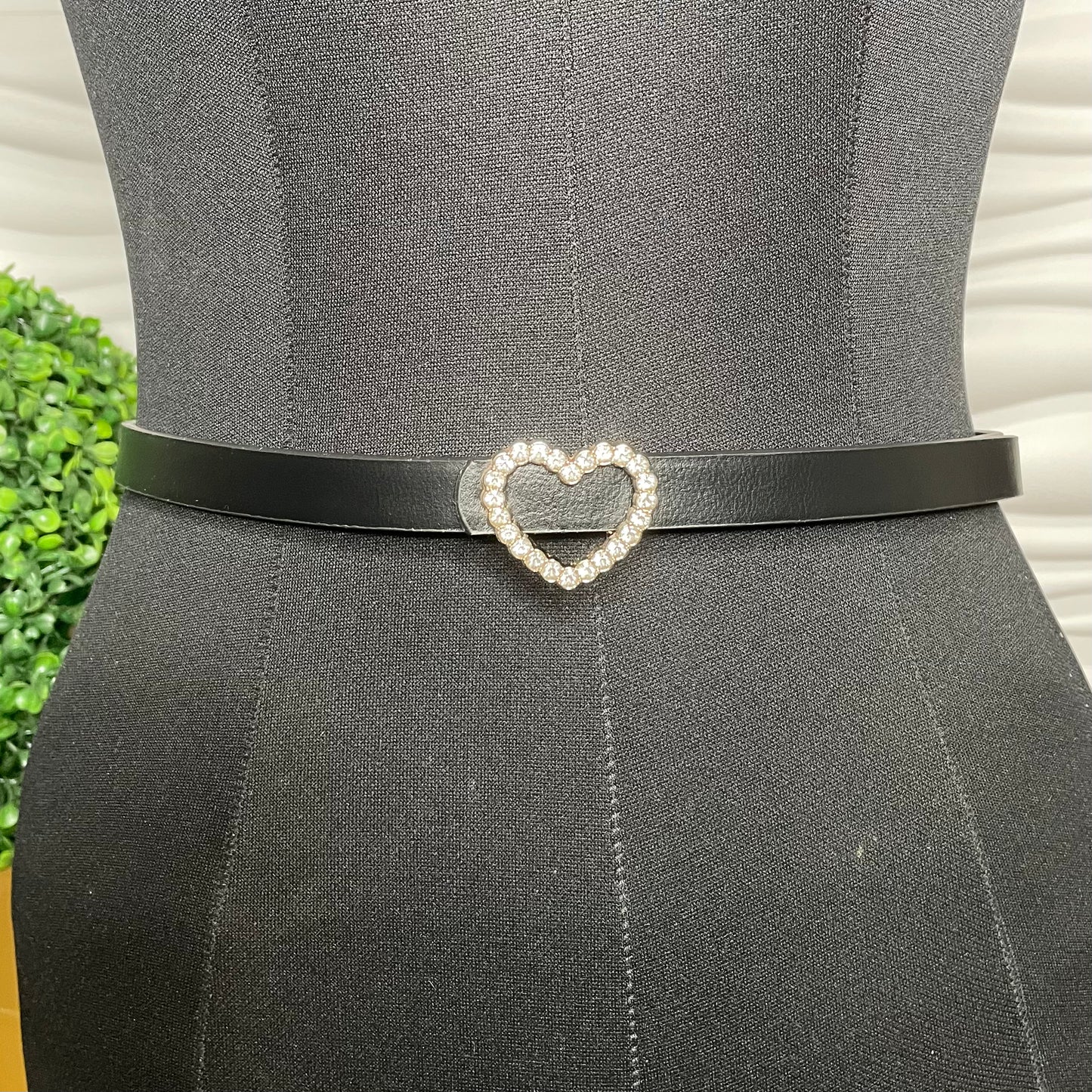 Rhinestones Heart Belt