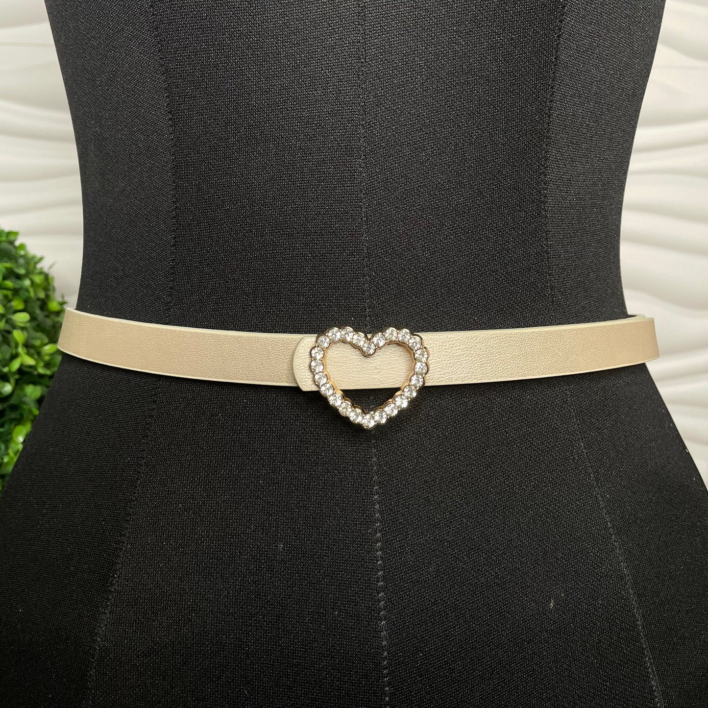 Rhinestones Heart Belt