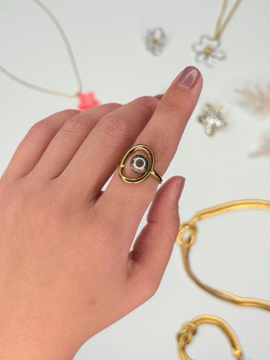 Silver & Gold Ring