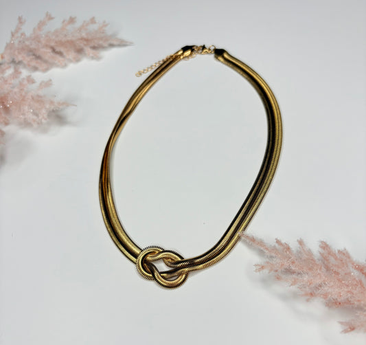 Golden Knot Necklace