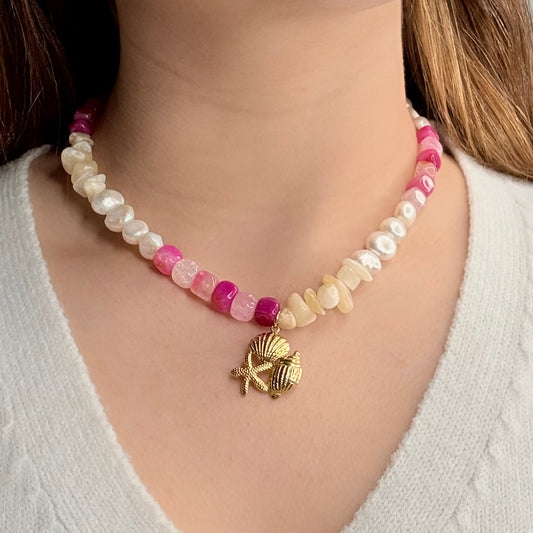 Starfish and Shell Necklace